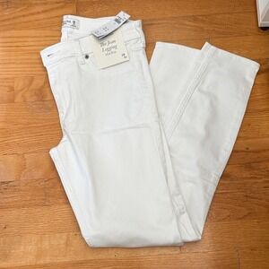 Abercrombie & Fitch The Jean Legging Mid Rise White Skinny Jeans 28 6R‎ NEW